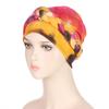 8 Colors New Fashion Braid Tie Dyed Multicolor Soft Muslim Hijab Turban Hat