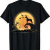 Doberman Dog And Moon Funny Scary Halloween Costume T-Shirt