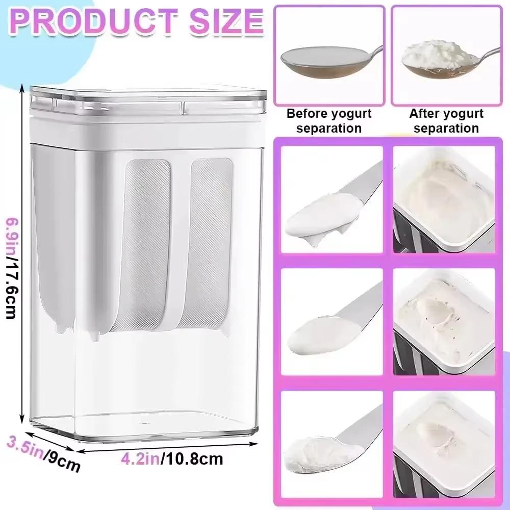 Греческая йогуртница Фильтр для йогурта Фильтр из нержавеющей стали Инструменты для отделения сыворотки Сепаратор влаги для сыра Кухонные принадлежности