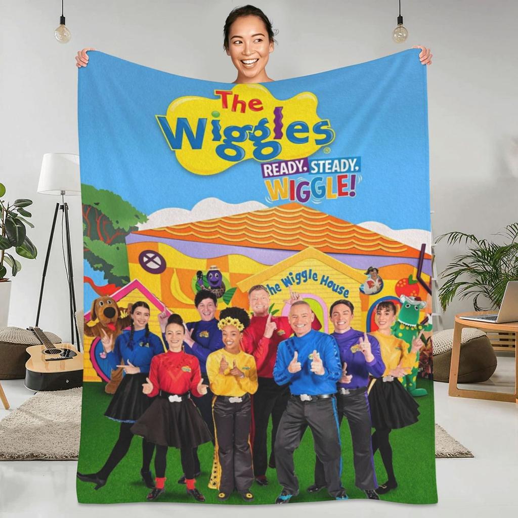 Пледы Wiggles Мягкий Теплый Плед Австралийская Детская Музыкальная Группа Плюшевый Плед Домашний Декор Фланелевое Покрывало Чехол для Дивана-Кровати