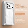 Сильный магнит 12N Чехол MagSafe для iPhone 12 13 14 15 16 17 Pro Max 4 Подушка безопасности Ударопрочный Прозрачный Защита от пожелтения Чехол для беспроводной зарядки