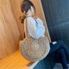 Beach Bags for Women Big Straw Handbag Hollow Flower Designer Female Shoulder Bag