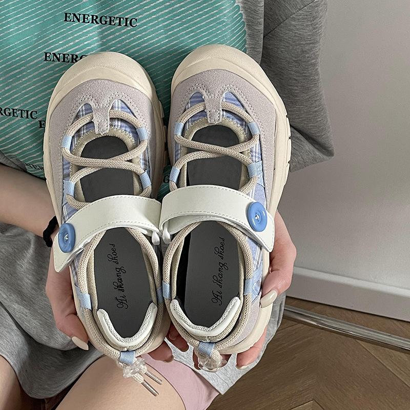Знаменитости из Интернета в универсальных студенческих повседневных кроссовках с большой головкой для женщин 2025 года, новые популярные весенне-осенние уродливые милые кроссовки для доски