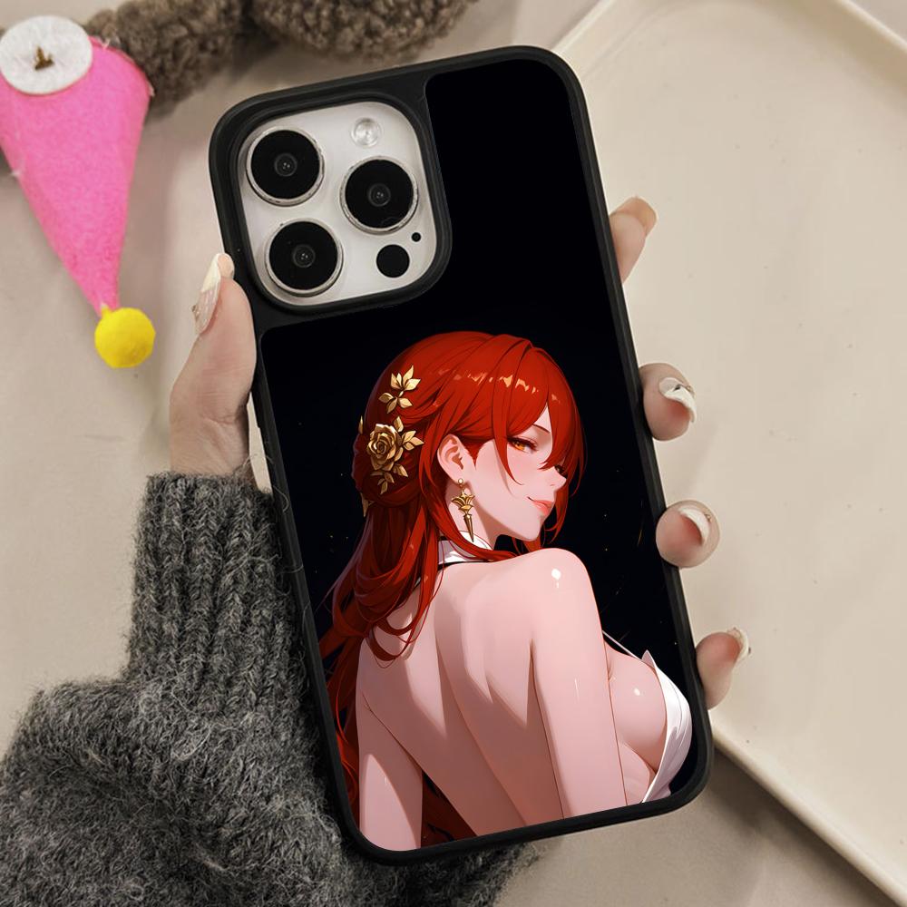 HSR Himeko Матовая поверхность Чехол для мобильного телефона для iPhone 17 16 15 14 13 12 11 Air Pro Max Plus Цветная крышка