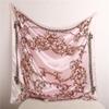 90*90CM Woman Handkerchief for Head Silk Head Scarf Foulard En Satin Neckerchief Luxury Silk Purse Scarf SJ02