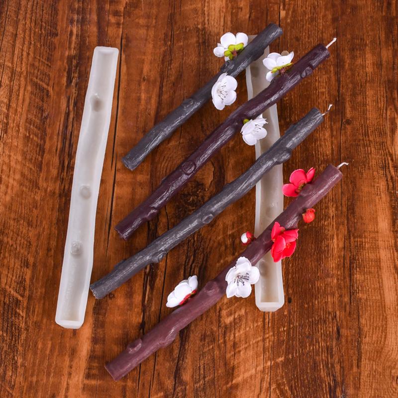 1шт украшения новые поступления силиконовые формы креативные ароматические свечи формы украшения дома моделирование растений ветка дерева