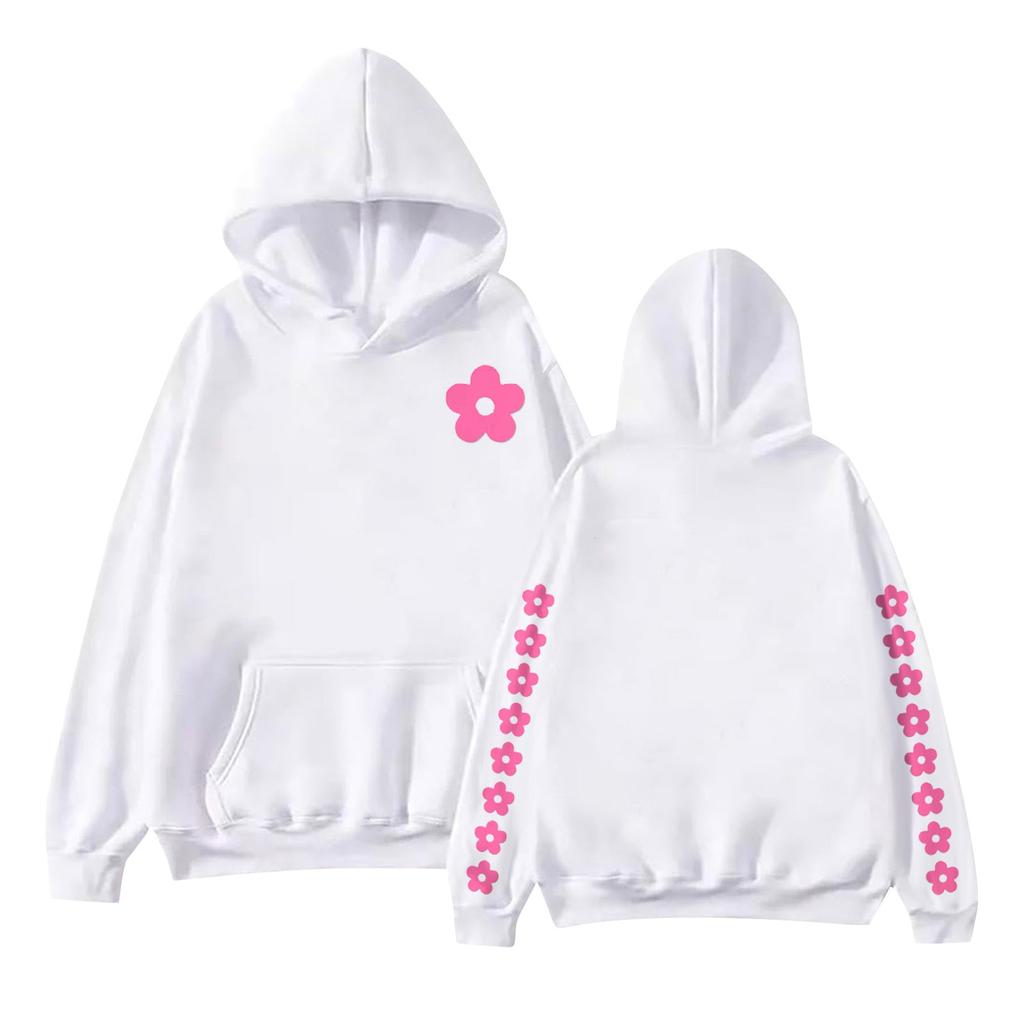 Women's Fashion Printed Long Sleeve Loose Sweatshirt Top Fall Hoodie Sweatshirt