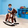 Horse Stick Toy for Pretend Play Plush Pony Head On Wooden Stick Soft Plush Horse Head Role Play Toy for Boys Girls