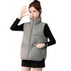 Short Down Cotton Vest Women's 2024 Spring and Autumn Winter New Loose Outer Wear Vest Thermal Vest Vest Vest Jacket