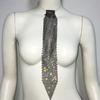 Adjustable Crystal Rhinestone Neck Tie Soft Glitter Cravat Metal Sequin Necktie  Music Festival