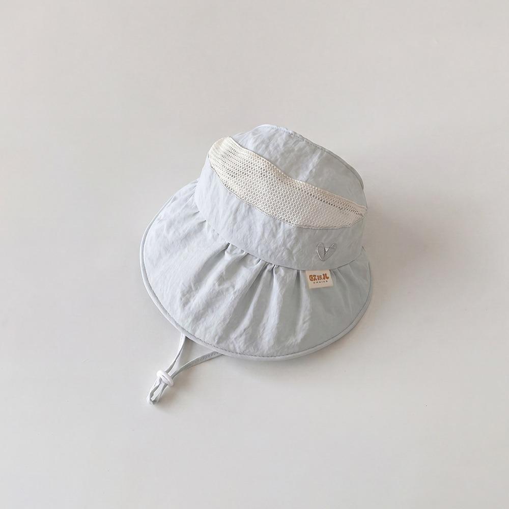 Lightweight Kids Cap Breathable Mesh Sunshade Hat Cute Large Brim Hat  Summer