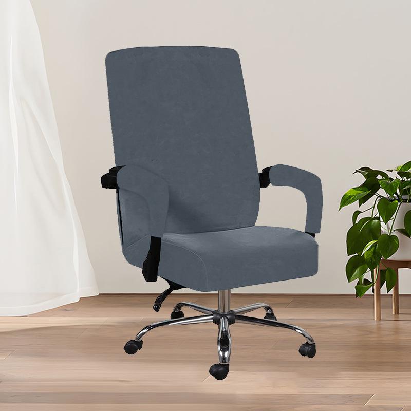 Чехол для офисного кресла 'Серебряная Лиса', Вельвет, 2024 - Прочный, Пылезащитный, Универсальный, Яркие Цвета