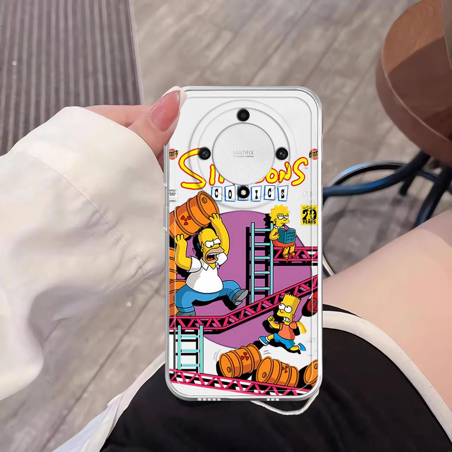 Cartoon The S-simpsons Case for Honor X8b X8a X9a X7b 90 Lite X8 X9b Soft Phone Cover