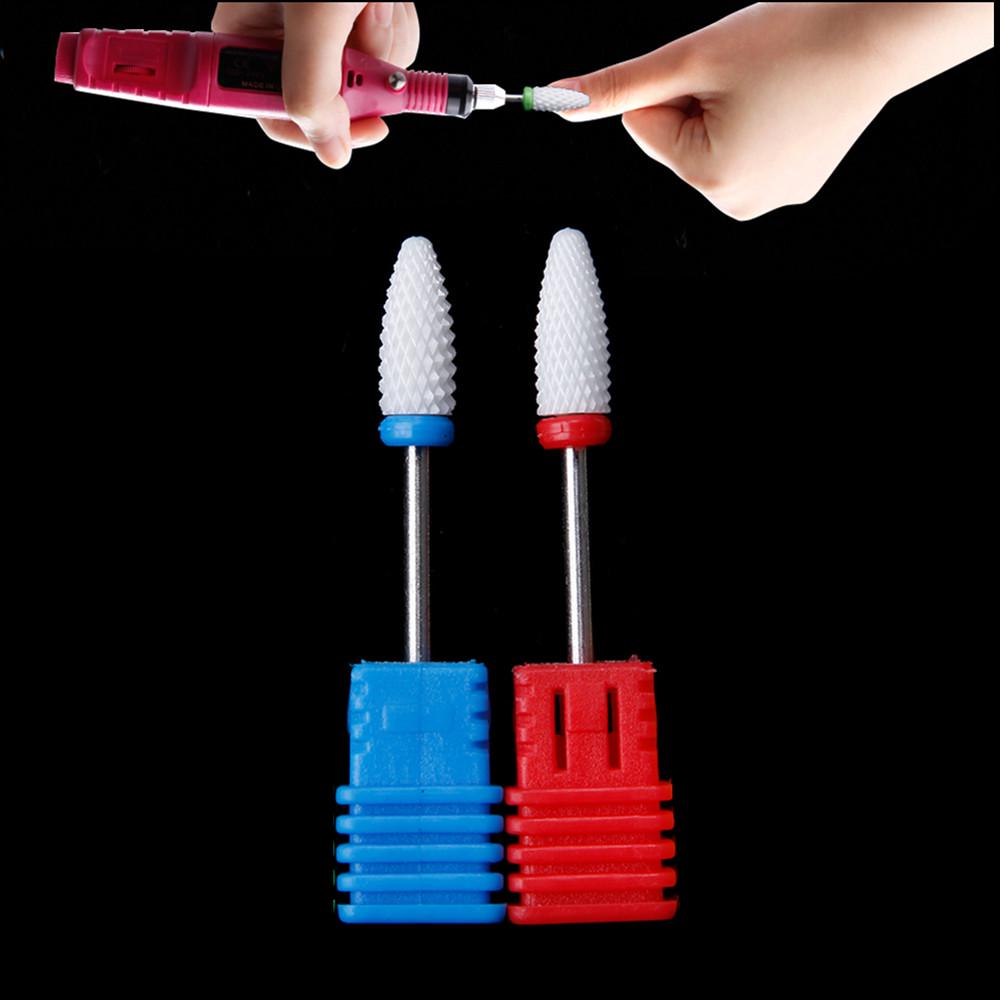 Professional Ceramic Nail Drill Bit Electric Manicure Grinding Heads Nail File Machine Accessories