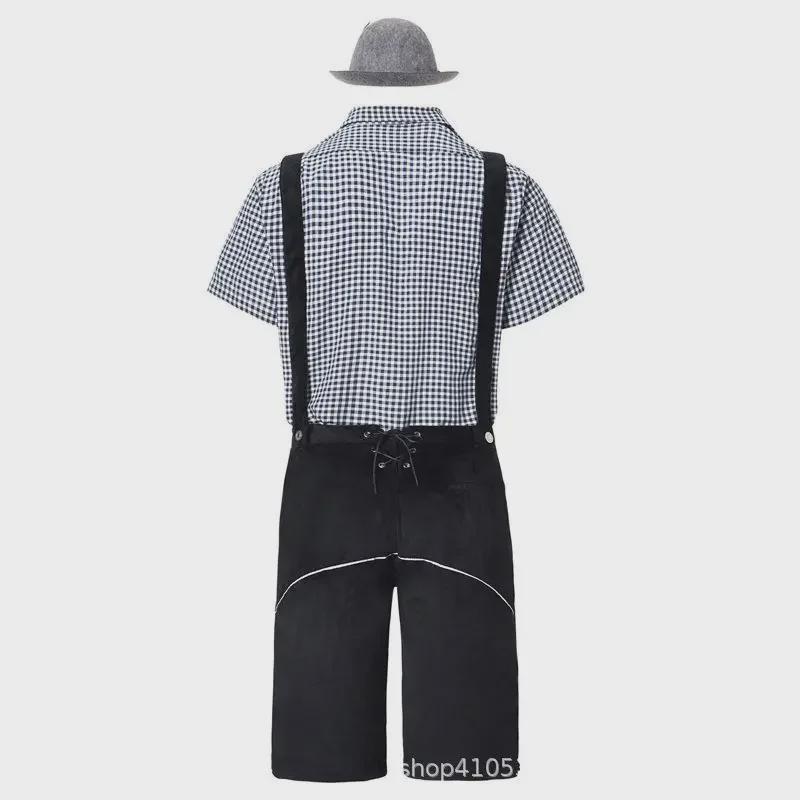 Мужской традиционный немецкий костюм для фестиваля пива Октоберфест Косплей