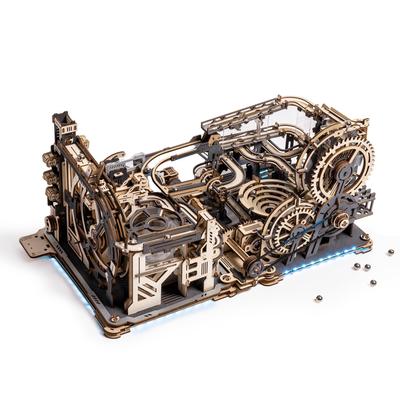 ROBOTIME 3D пазл деревянный 3D деревянный пазл Marble Run LGA01 LGC01 LG01 Комбинированный набор электрическая модель горки водяное колесо шестеренчатая дорожка американские горки