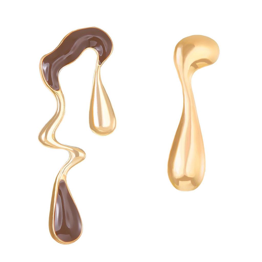 Европейские и американские женские геометрические серьги-капли из сплава — элитные, уникальные, эффектные украшения