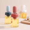 Kitchen Oil Bottle Silicone Glass Oil Container With Brush Barbecue Spray Bottle Oil Dispenser For Kitchen Cooking BBQ Tool