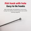 Наборы по 10 шт. Крючки для ловли рыбы с длинным цевьем, с ушками и трубкой для оснастки – Тяжелый бородка для глубоководной/морской рыбалки