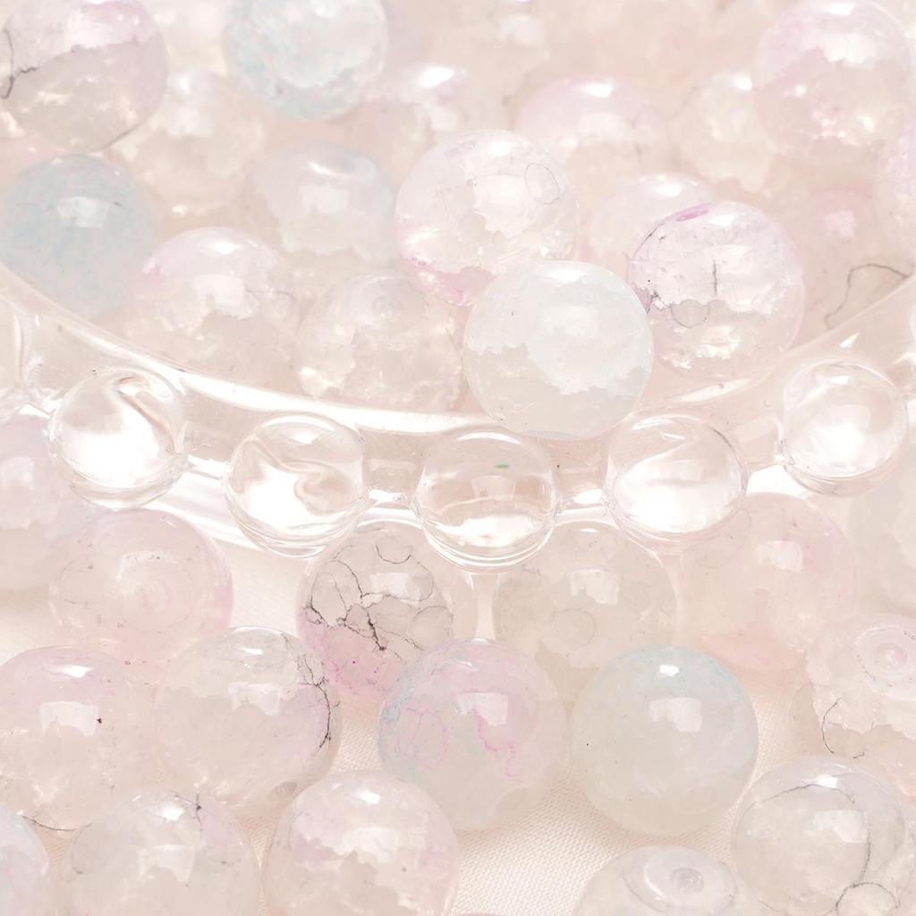 Браслет из стеклянных бусин «половина сахара» с пузырьками желе 8-10 мм - круглые свободные бусины для аксессуаров ручной работы