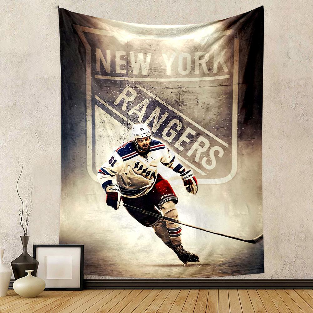 Гобелен New York Rangers для подвешивания на стену, Логотип НХЛ по хоккею, Настенный декор для спальни, гостиной, общежития