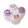 720ML Portable Milk Powder Dispenser with 4 Compartments No-Spill Baby Formulas Dispenser Storage Box Travel