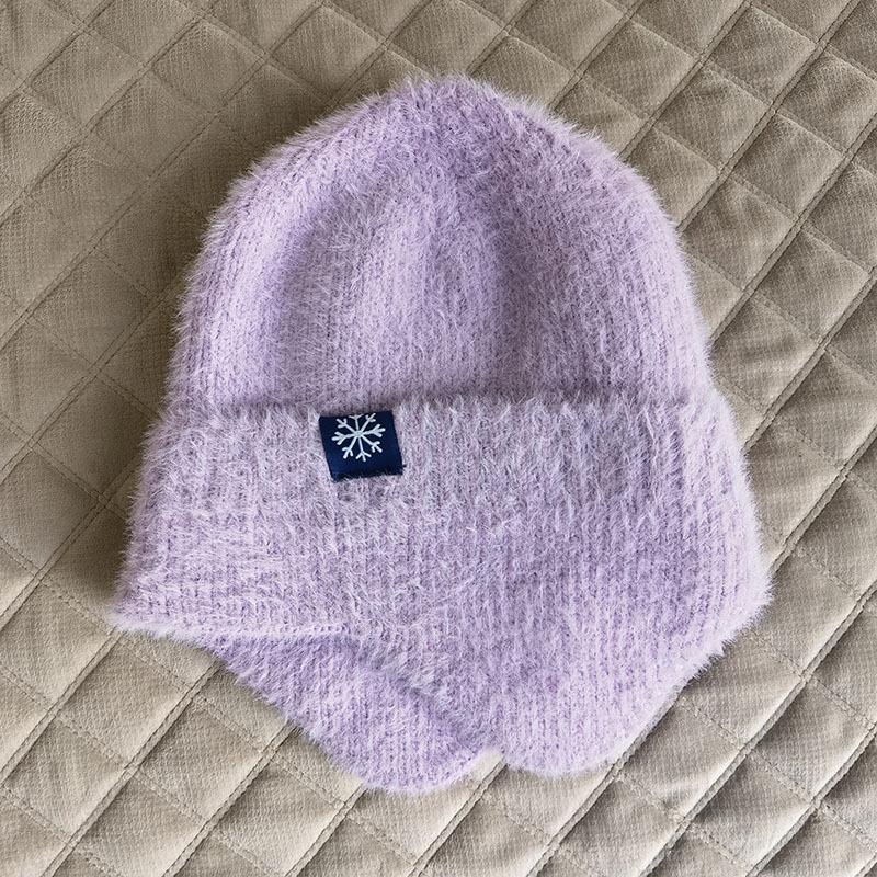 Уличные теплые вязаные шапки, зимние шерстяные наушники, мужские и женские осенне-зимние шапки, эластичные толстые ветрозащитные шапки, велосипедные шапки