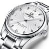 Carnival 8671G механические часы дата календарь [CARNIVAL] мужские (Белый/Серебристый/Металлический) [Элемент]