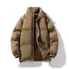 Winter Simple Solid Color Stand Up Collar Cotton Jacket Men's Korean Version Thick Warm Cotton Jacket Casual Versatile Couple's Bread Jacket