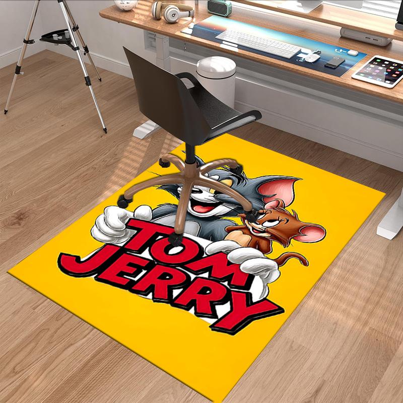 Tom Jerry Adventure Carpet For Playroom Bedroom Living Room Sofa Home Decorkids Game Area Rug Nonslip Floor Mat