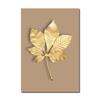 Abstract Plant Flower Wall Art Luxurious Golden Ginkgo Maple Leaves Poster Prints Home Living Room Wall Decor Picture No Frame