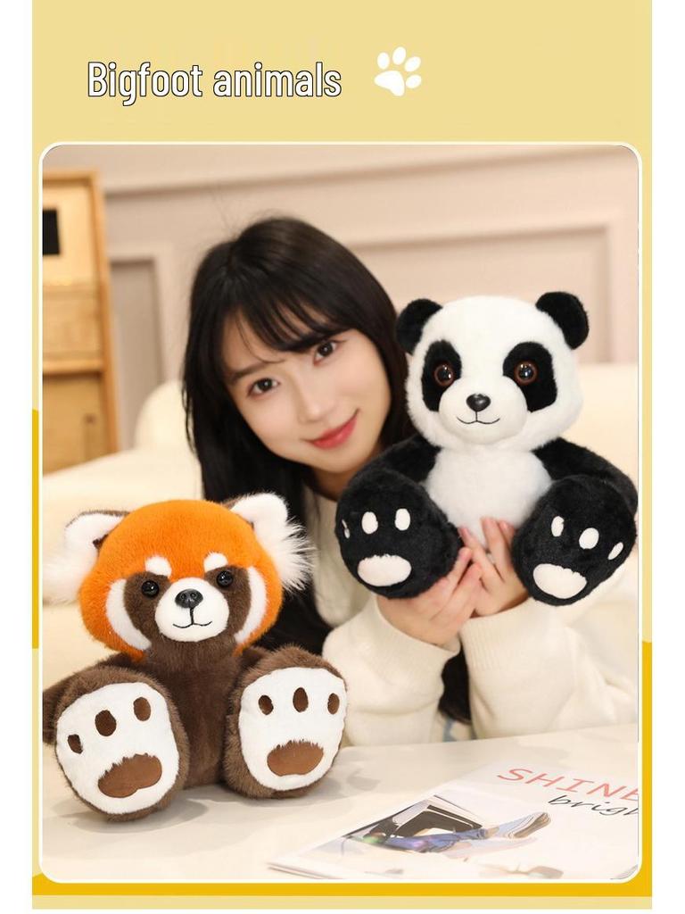 Плюшевая игрушка «Бигфут» - Милая панда, коала, лиса и енот. Коллекция кукол