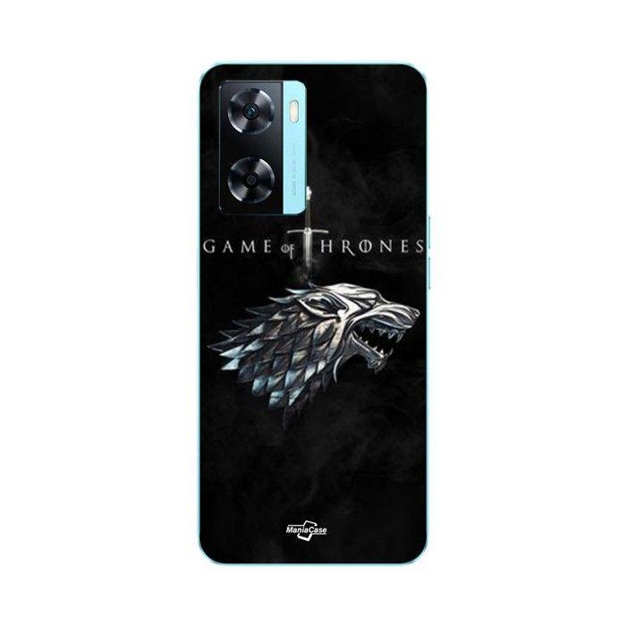 Coque de téléphone - MANIACASE - Oppo A57 4G - Silicone TPU - Game Of Thrones - Noir