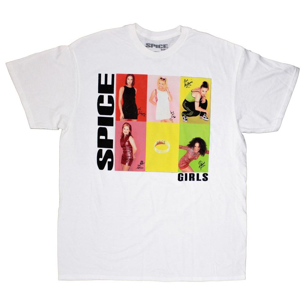 Spice Girls Colored Boxes T-shirt Small White Unisex T-Shirt