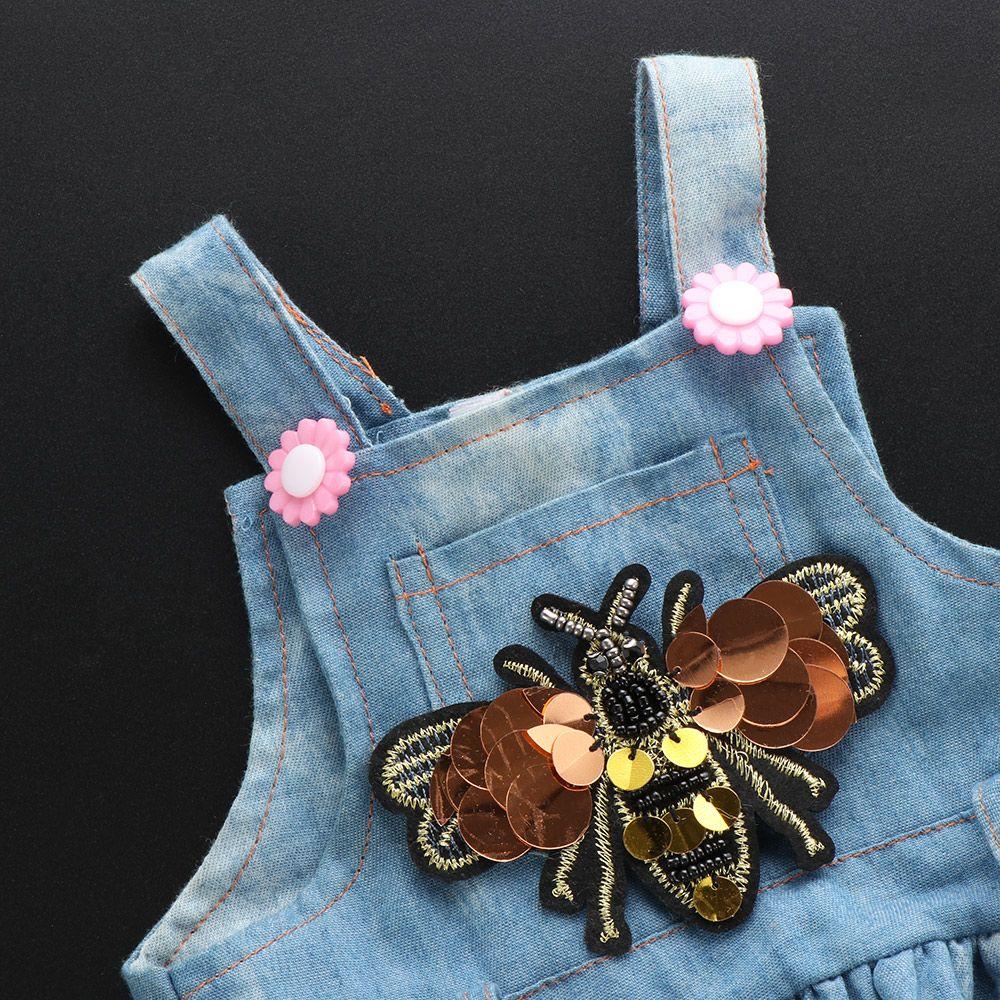 Apparel Sewing & Fabric Rhinestone Bee Badge Crystal Applique Sequin Patches Sew On Patch