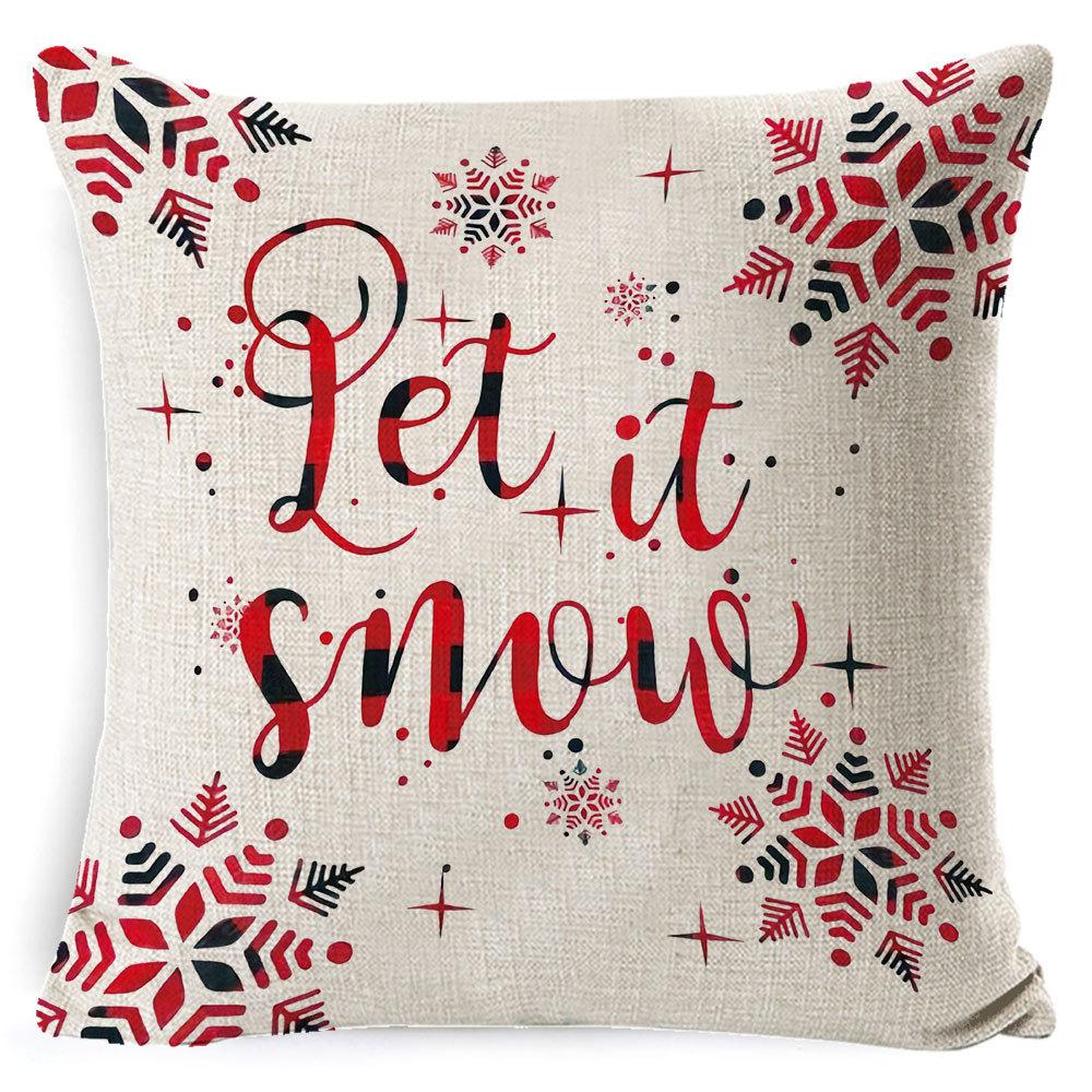Pillowcase Christmas Pillowcase Light Luxury Pillowcase Ins Style Car Neck Cushion Office Lumbar Support