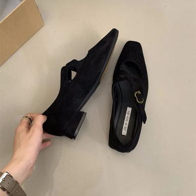 Модная танцевальная обувь 2024 Ретро Комфорт Балетки Женские Повседневные Повседневные На низком каблуке Ремешок с пряжкой Мэри Джейн Женские туфли-лодочки Zapatos De Mujer