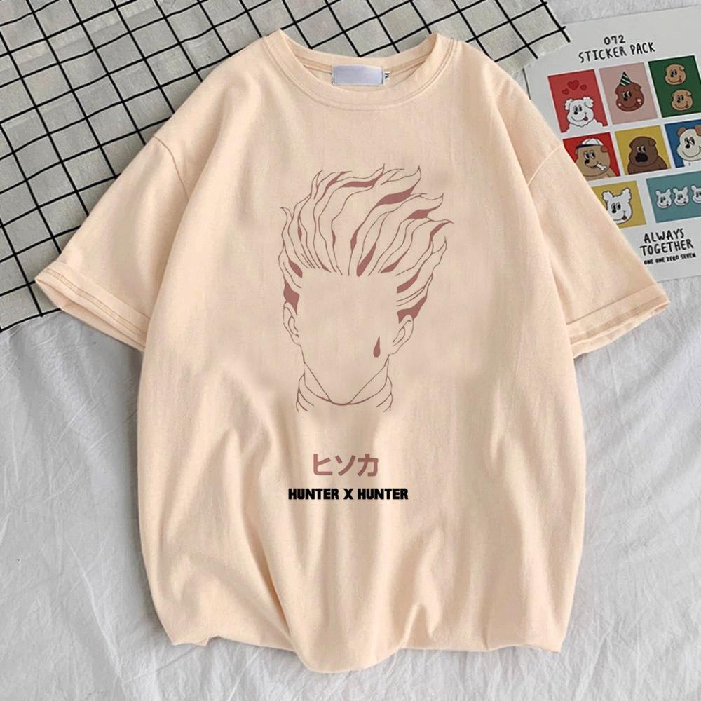 Hunter x Hunter Киллуа Золдик Хисока Курапика Гон футболка женская харадзюку Удобная хип-хоп рубашка Y2k Женская с принтом Пастельный