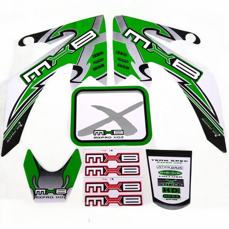 GRAPHICS & BACKGROUND DECAL Sticker Kits for CRF50 Lifan SSR110 Apollo Kymco TaoTaoDB17 50cc 110cc 125cc Pit Dirt Bike