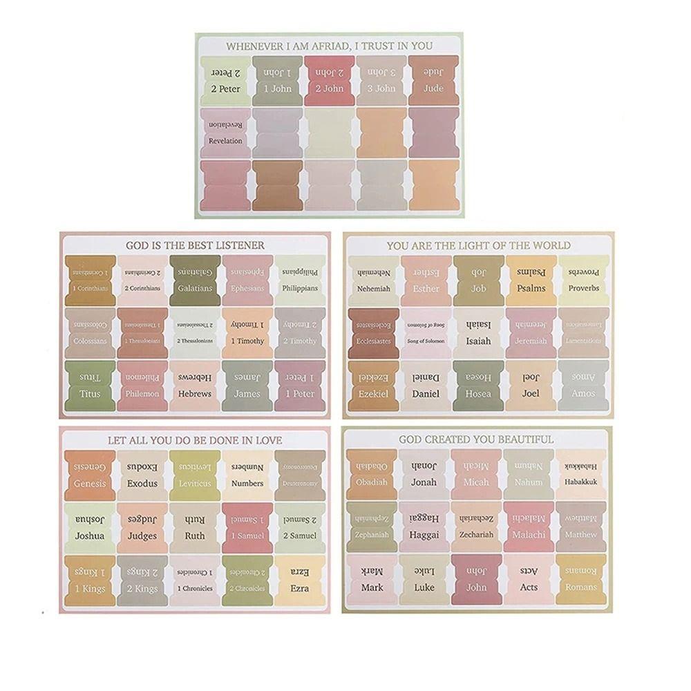 5 Sheet Bible Sticker Writable Bible Label Book Accessories Bible Index  Bookmark