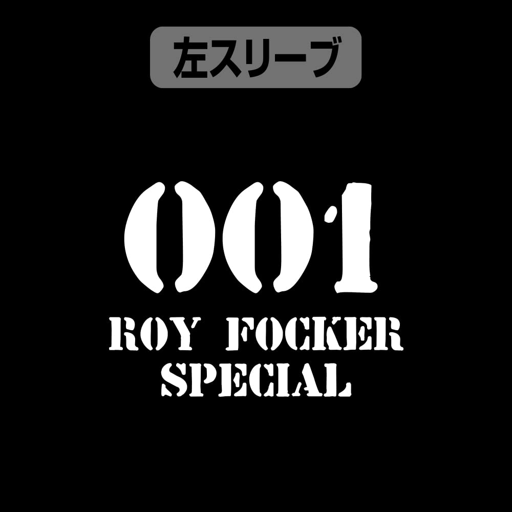 Рубашка поло с вышивкой Cospa The Super Dimension Fortress Macross Roy Focker, ЧЕРНАЯ, размер L