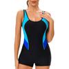 Women's Sleeveless Conservative Sexy Backless Wetsuit With Breast Pad