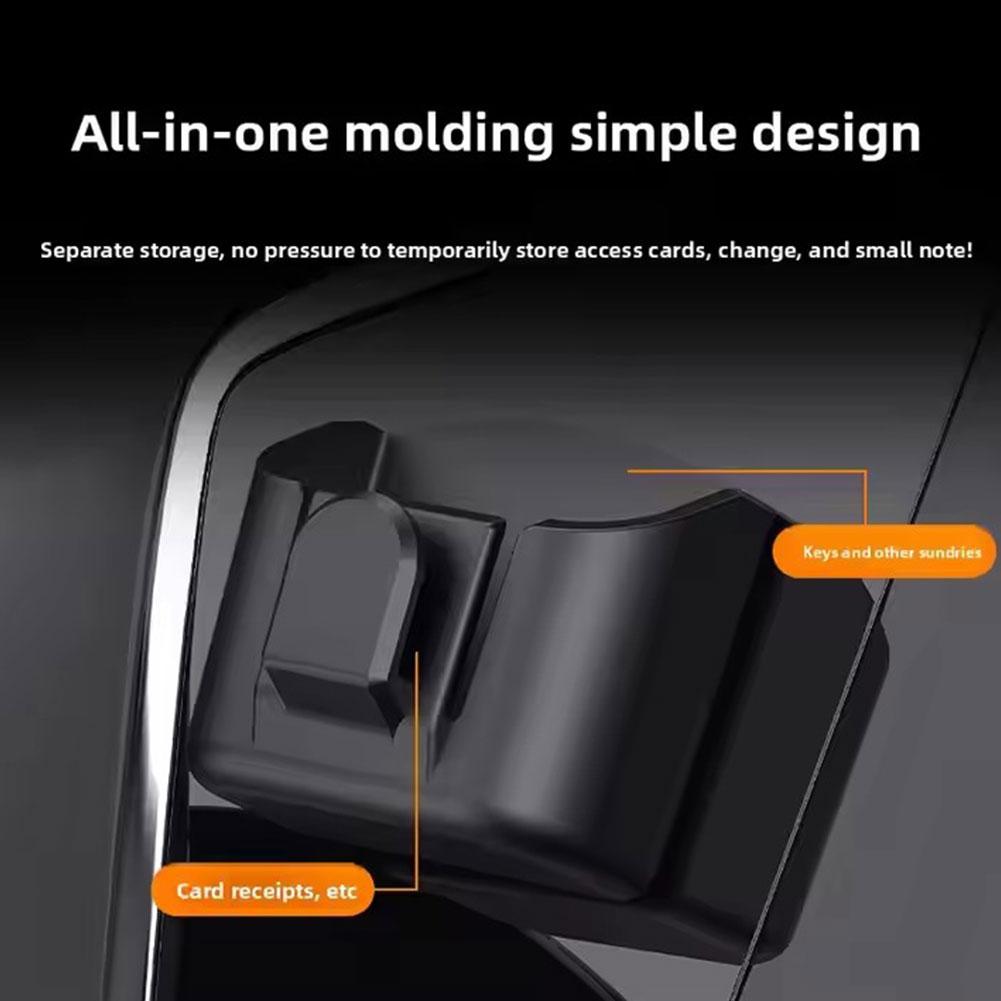 Car Key Cover Hook Car Dashboard Key Storage Box Reusable Back Adhesive Organizer Box Anti-Slip Organizer Accessories