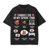 Funny Meme Cute Monkey Baby Punch Graphic Print Tshirt Women Men Vintage Washed Gothic Fashion Oversized Cotton Solf Summer Tee