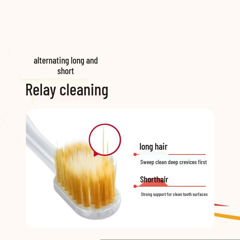 Huibashi Pro Wide Head Toothbrush, Ultra Soft, 4-Pack