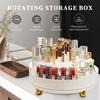 Вращающийся на 360° держатель для кистей для макияжа, настольный ящик для хранения, роскошный органайзер для макияжа, помады, контейнер для макияжа, органайзер для туалетного столика
