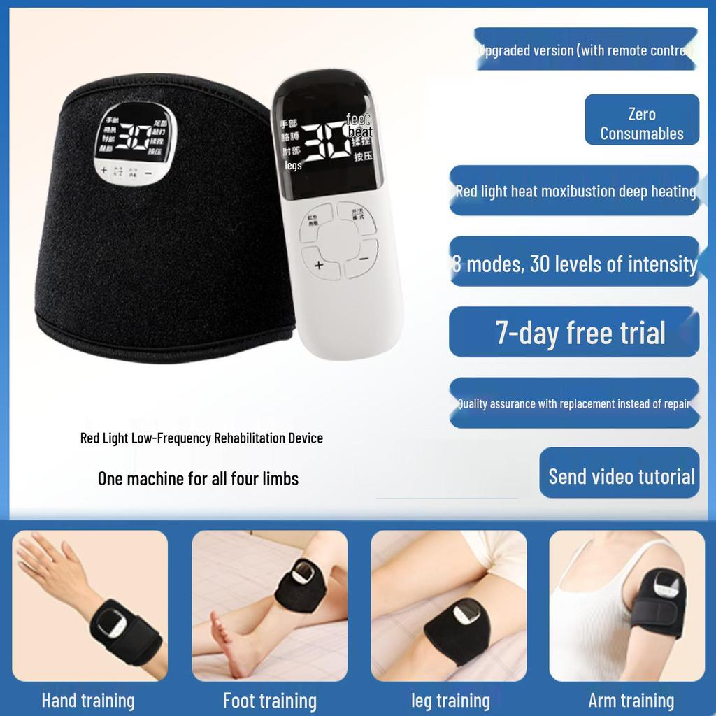 Улучшенный EMS Красный Свет Нагрев Массажер для Рук и Ног с Низкочастотными Импульсами