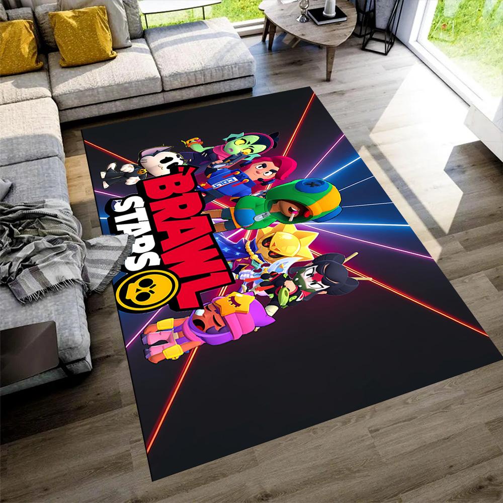 Brawl Stars Area Rug Perfect for Dormitory Entryway Decorate room Bedrooms Anti-slip Rug Office home decor