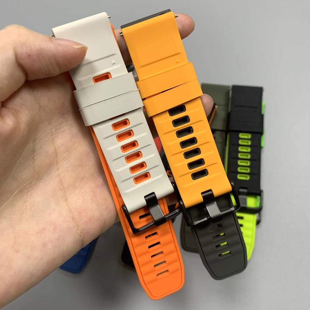 22 мм силиконовый ремешок для TicWatch GTH2 GTX GTW E2 S2 Sport, мягкий браслет для TicWatch Pro 3 Ultra GPS/LTE 2020, сменный ремешок