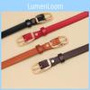 Classic Genuine Leather Womens Casual Belt With Metal Buckle For Commuting
